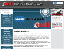 Tablet Screenshot of muellerstrainersales.com